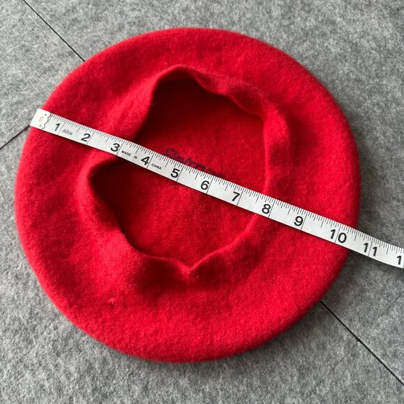 Red Wool Beret Hat Vintage Betmar - Picture 13 of 16